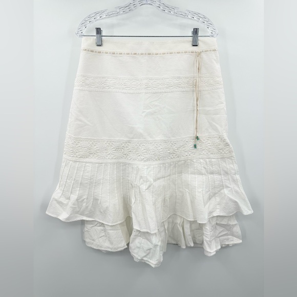 Karen Millen Dresses & Skirts - Karen Millen White IvoryTiered Midi Skirt 8